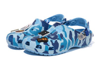 DOPE Sneakers: Crocs Classic Clog A Bathing Ape ABC Camo Blue