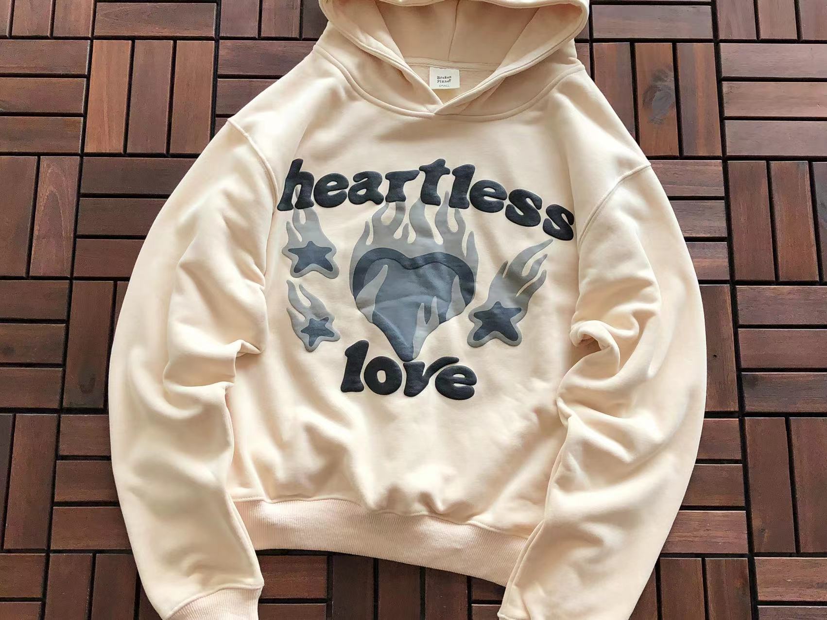 Broken Planet Hoodie "heartless love"