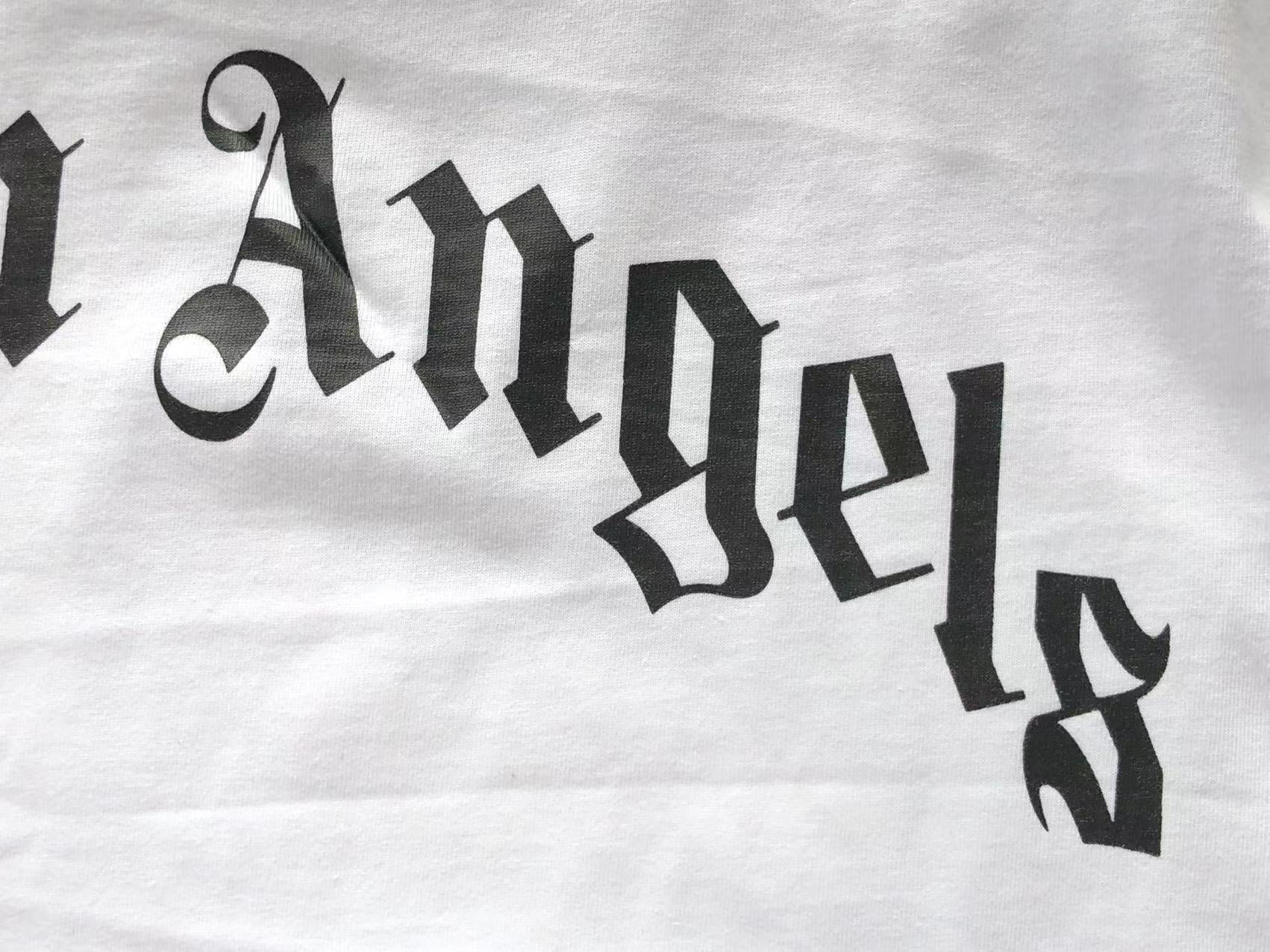 T-Shirt Palm Angels White Shark