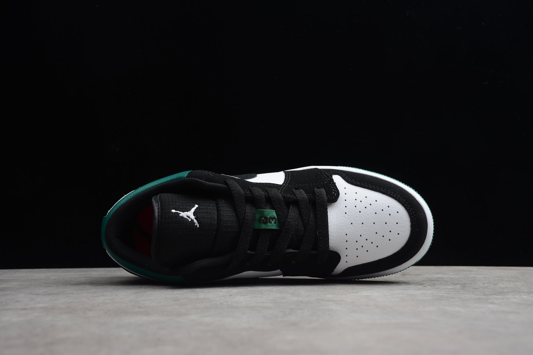 Jordan 1 Low White Black Mystic Green
