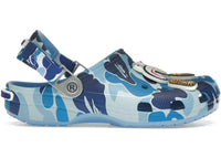DOPE Sneakers: Crocs Classic Clog A Bathing Ape ABC Camo Blue