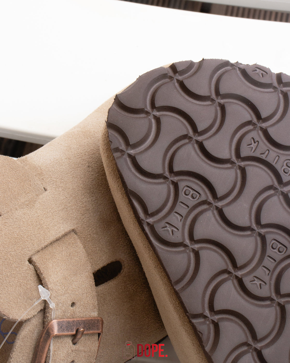 Birkenstock Boston Soft Footbed Suede Taupe