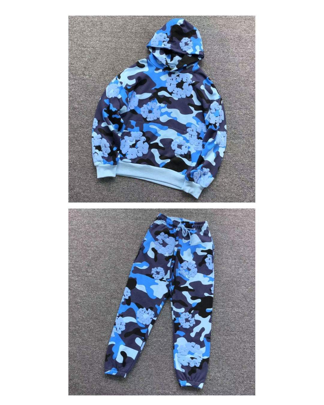Camo Tears Tracksuit Blue