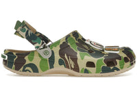 DOPE Sneakers: Crocs Classic Clog A Bathing Ape ABC Camo Green