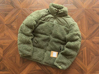 The North Face Nuptse Sherpa Winter Jacket Military Green