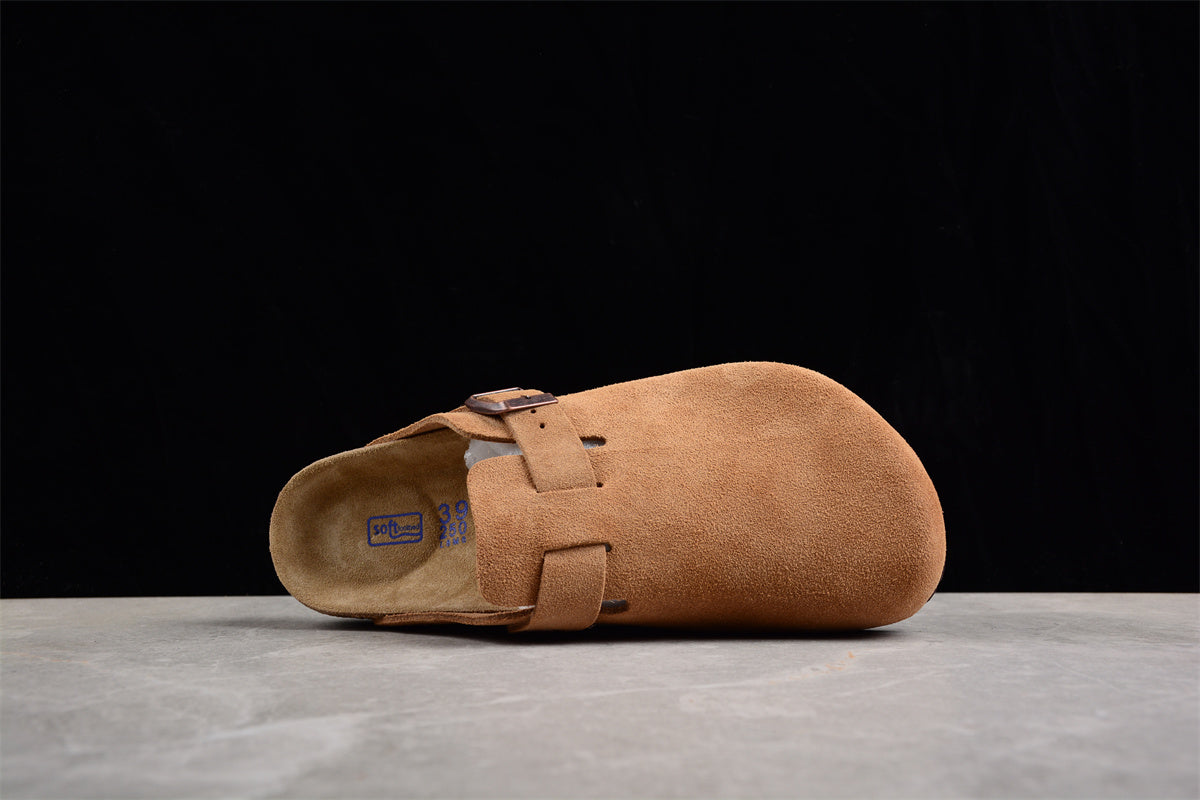 Birkenstock Boston Soft Footbed Suede Mink