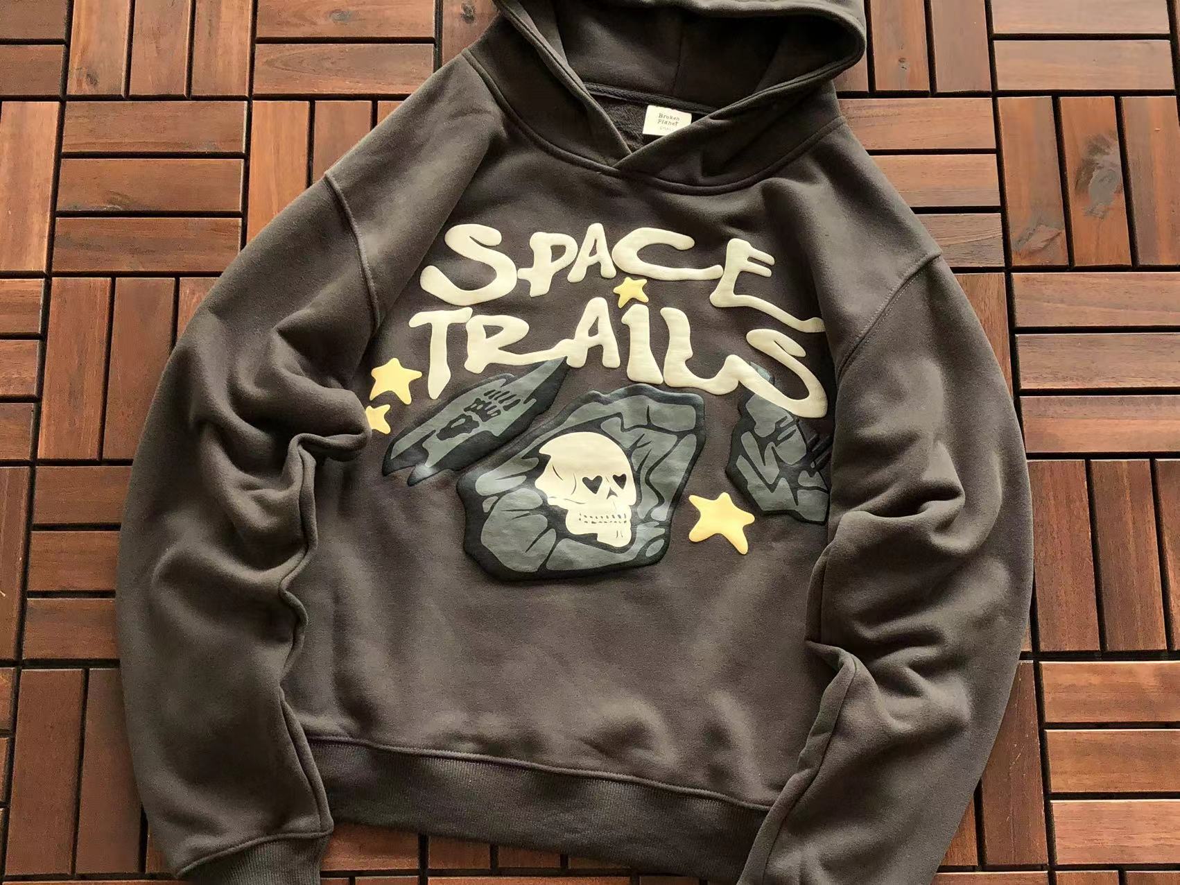 Broken Planet Hoodie "space trails"