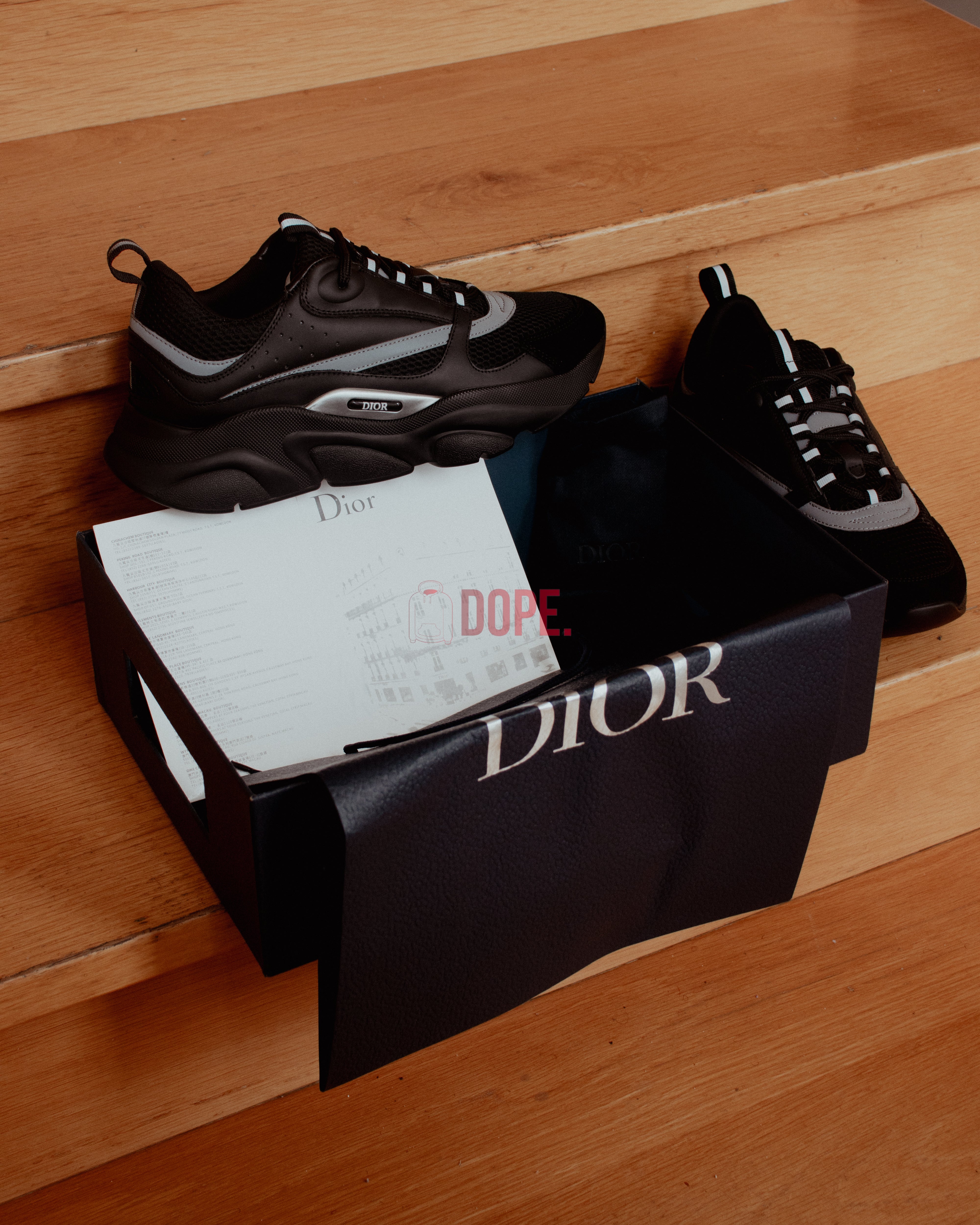 Dior B22 Black Silver