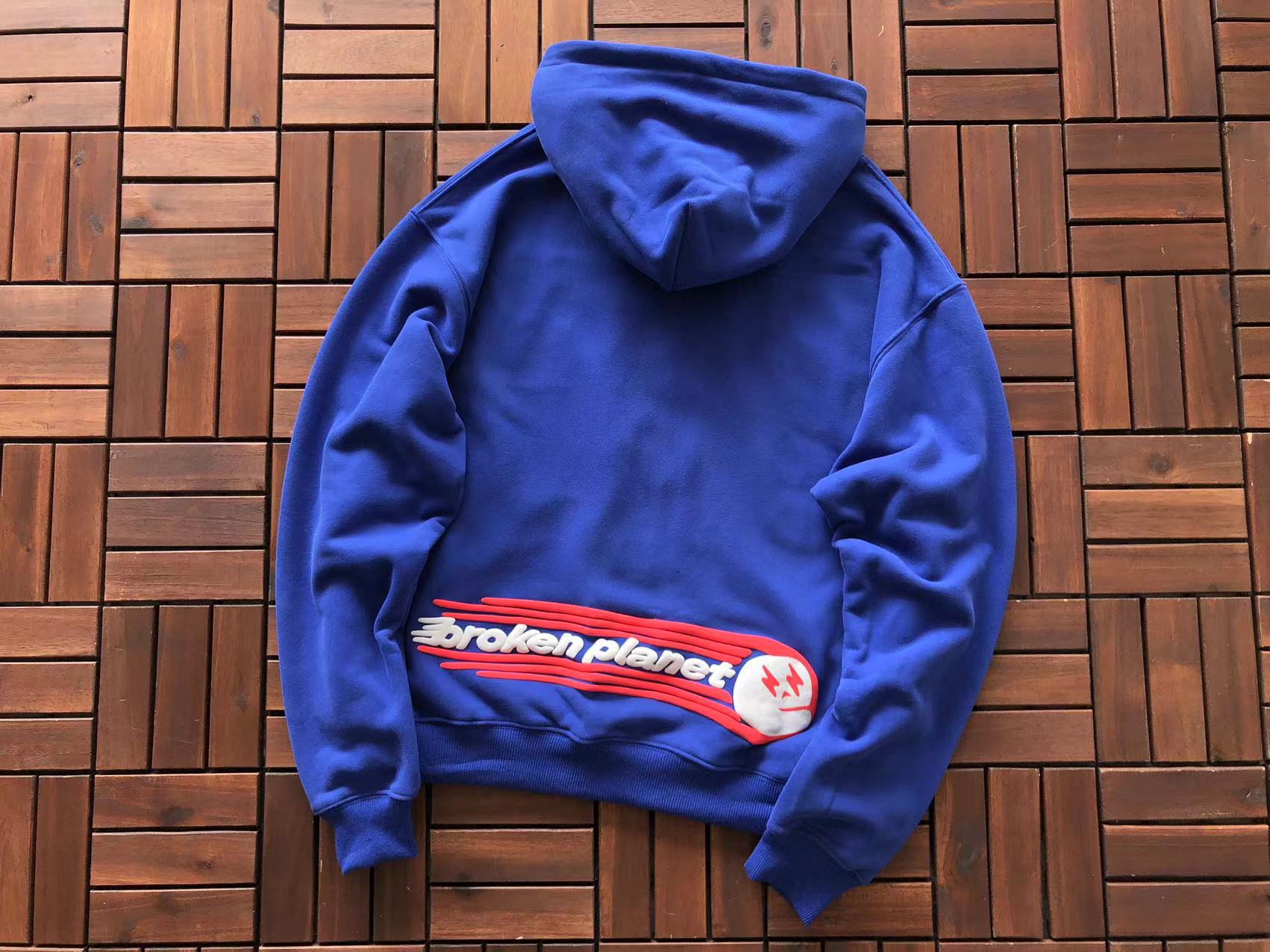 Broken Planet Hoodie Azul