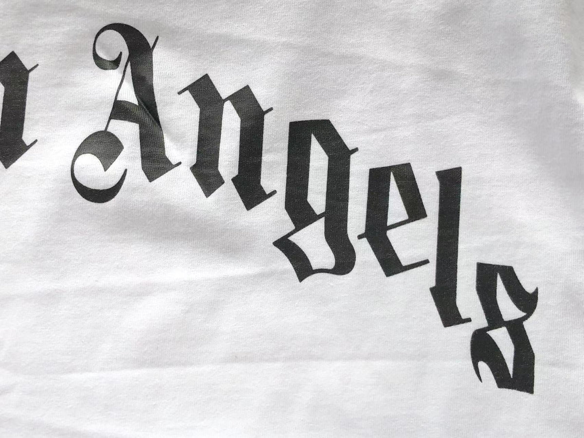 T-Shirt Palm Angels White Shark