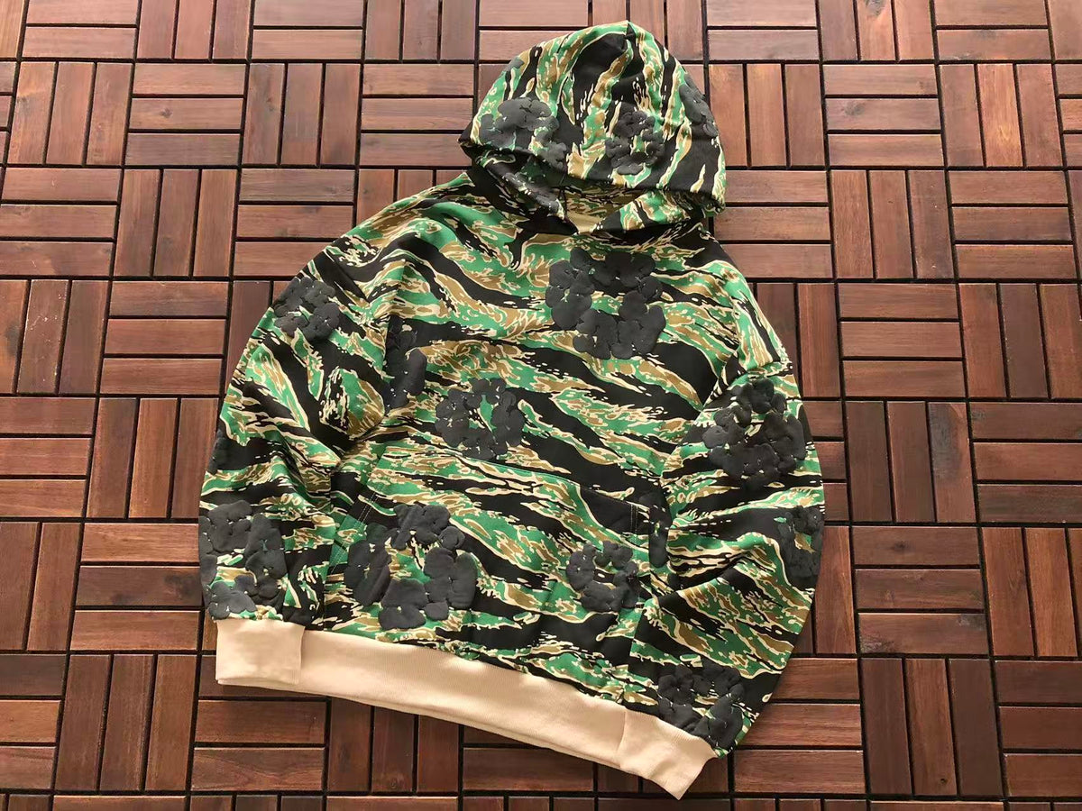 Camo Tears Tracksuit Green