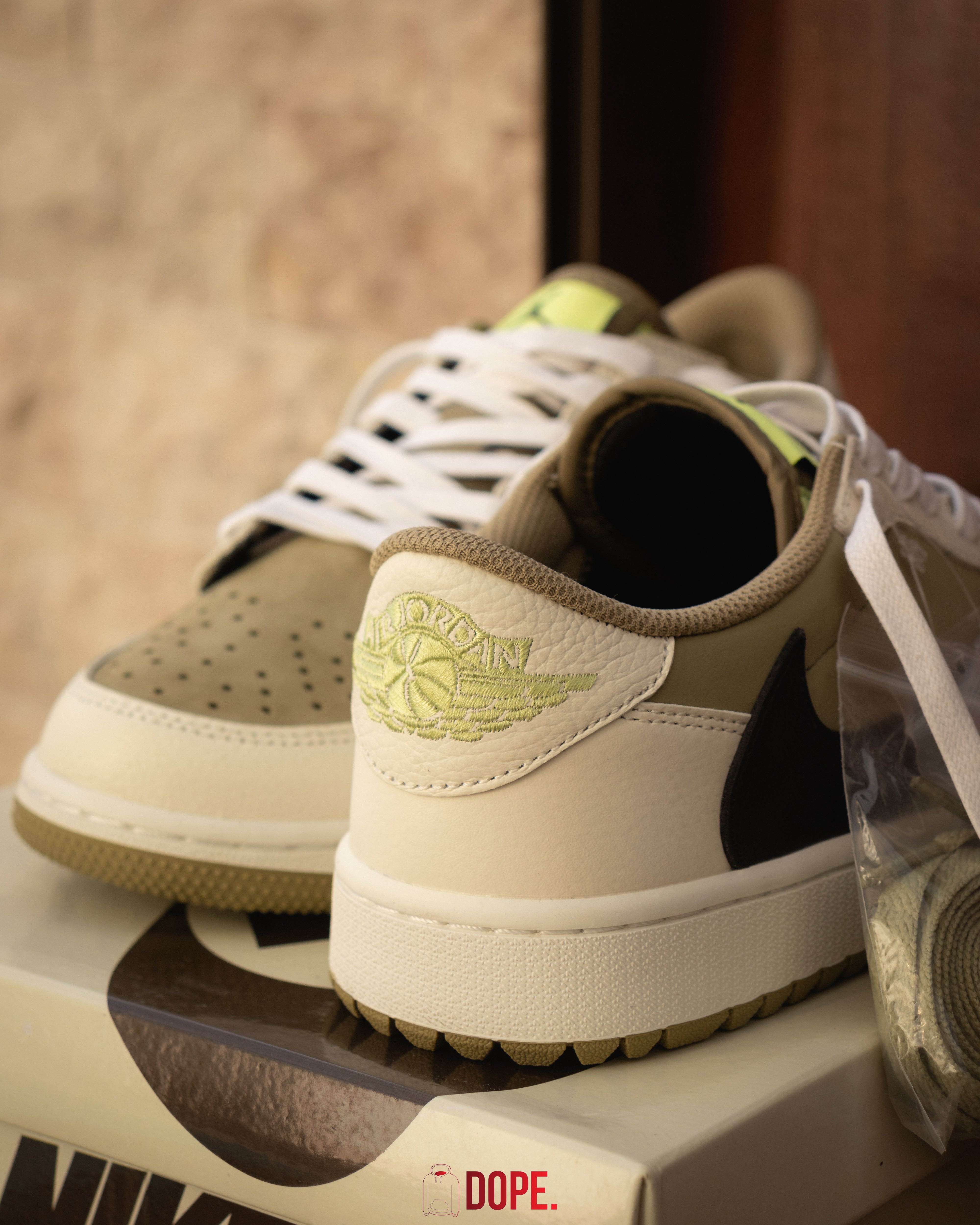 Jordan 1 Retro Low Golf Travis Scott Neutral Olive