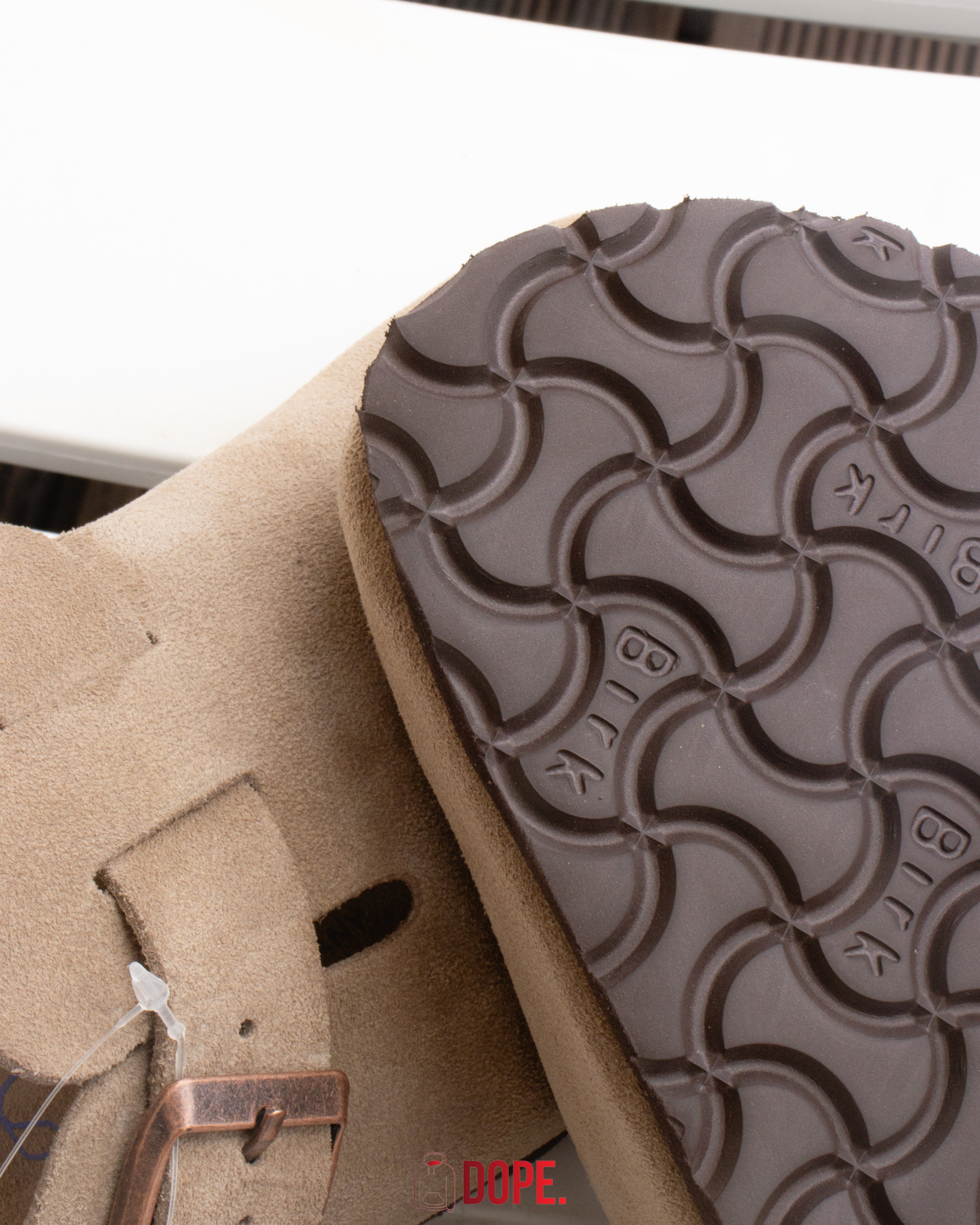 Birkenstock Boston Soft Footbed Suede Taupe