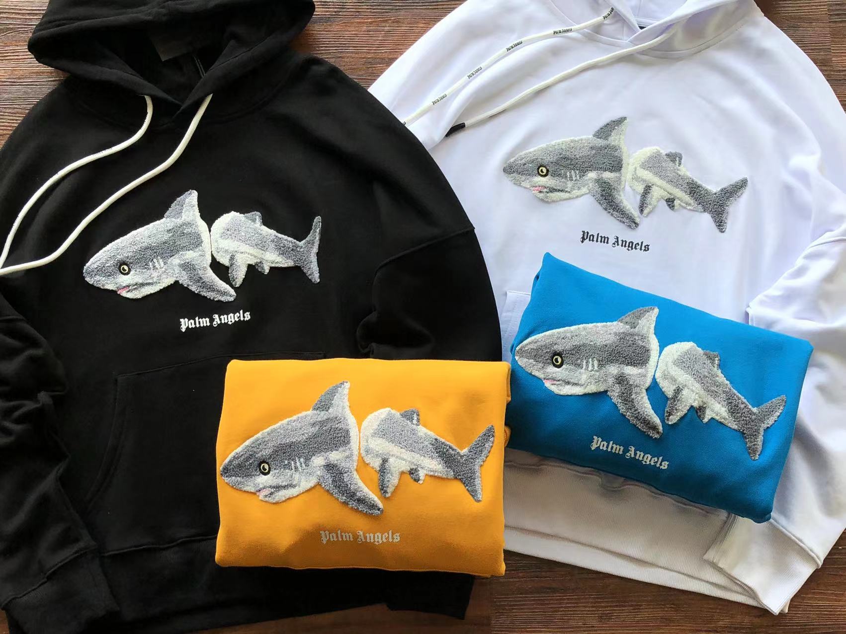 Palm Angels Hoodies "Shark"