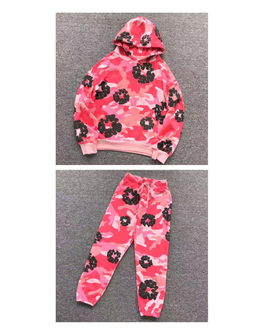 Camo Tears Tracksuit Rose