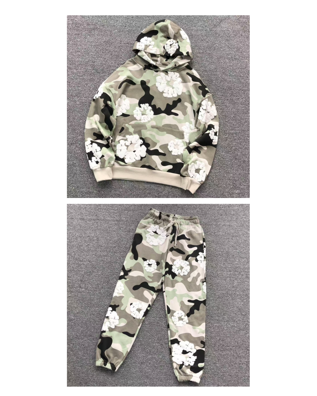 Camo Tears Tracksuit White
