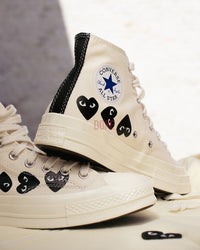 Converse Chuck Taylor All Star 70 Hi Comme des Garcons PLAY Multi-Heart Milk