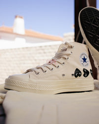 Converse Chuck Taylor All Star 70 Hi Comme des Garcons PLAY Multi-Heart Milk