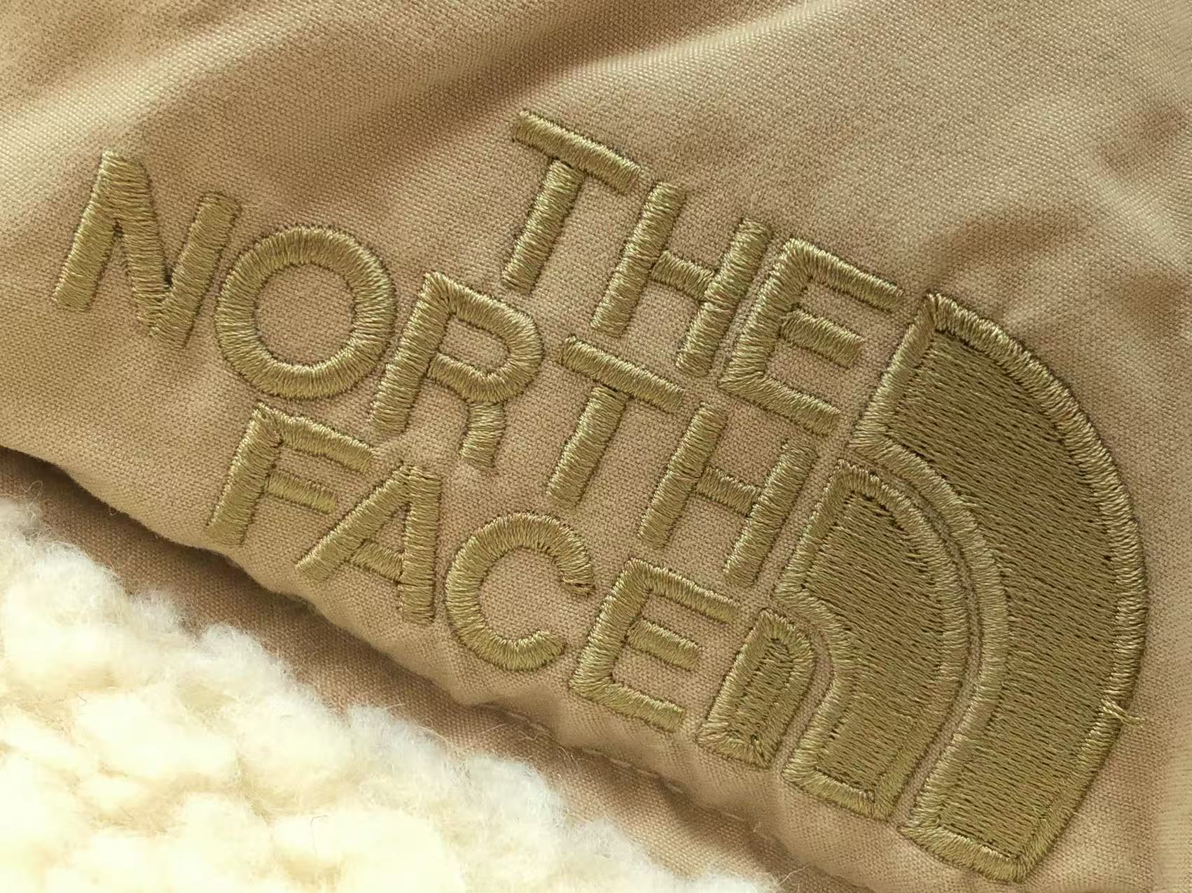 The North Face Nuptse Sherpa Winter Jacket Beige