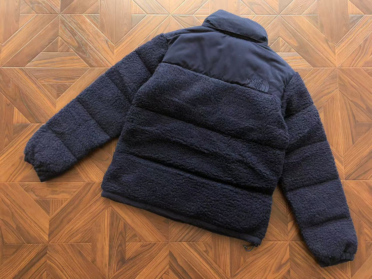 The North Face Nuptse Sherpa Winter Jacket Dark Blue