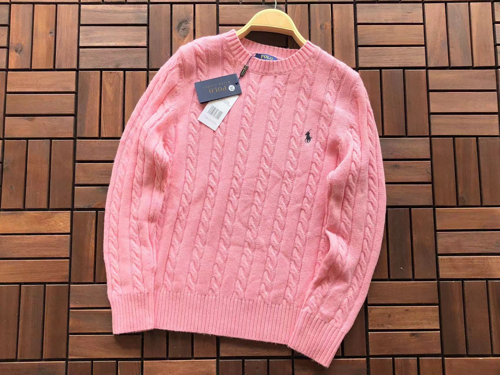 Ralph Lauren Camisola Algodão Trançadas Gola Redonda