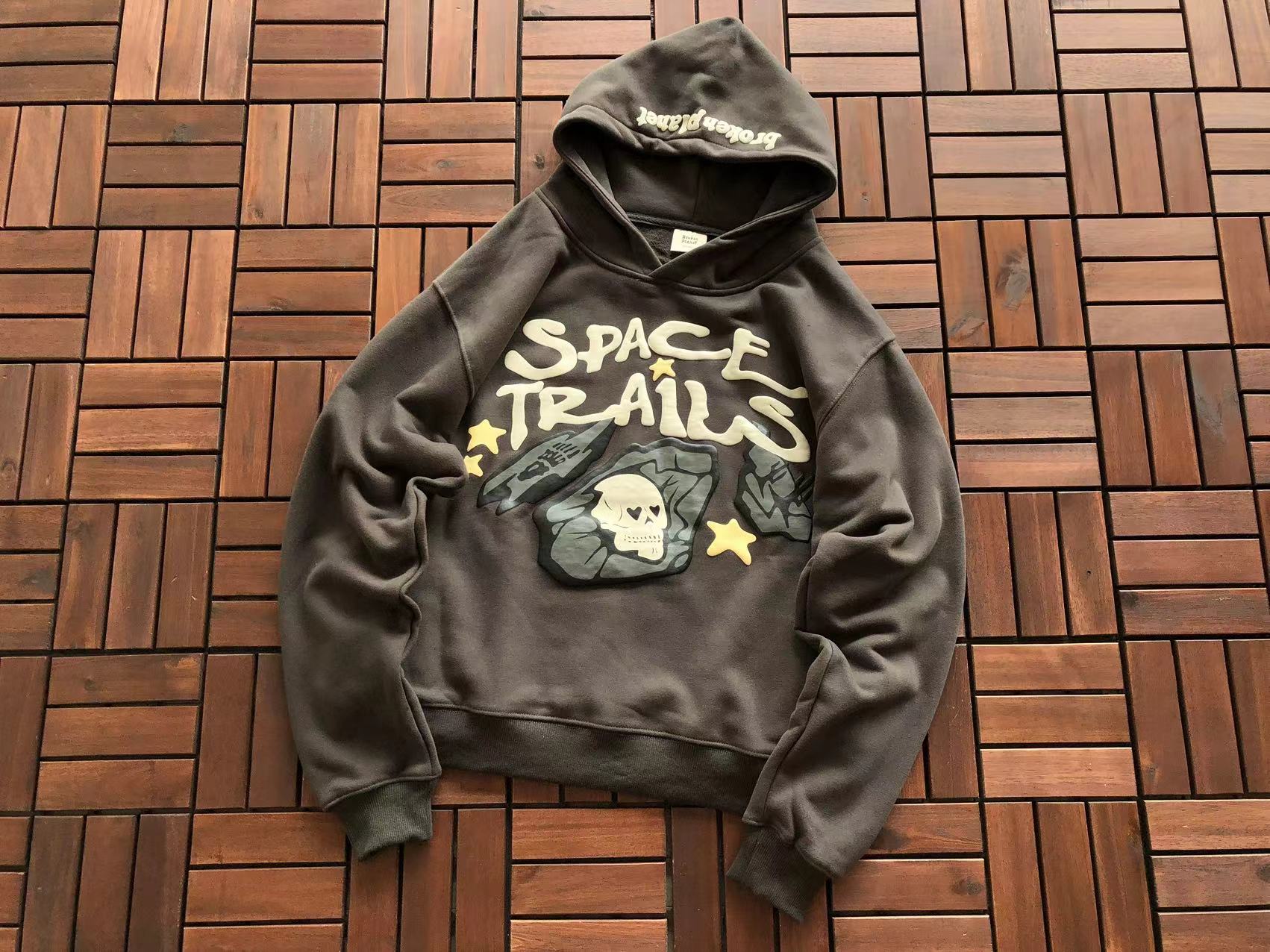 Broken Planet Hoodie "space trails"