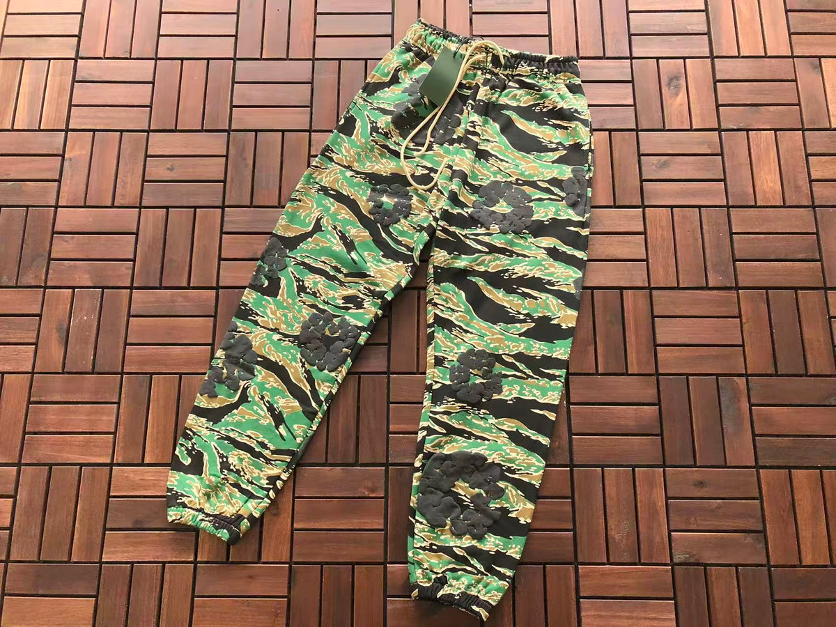 Camo Tears Tracksuit Green