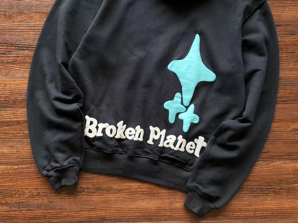 Broken Planet Hoodie "the madness never ends"