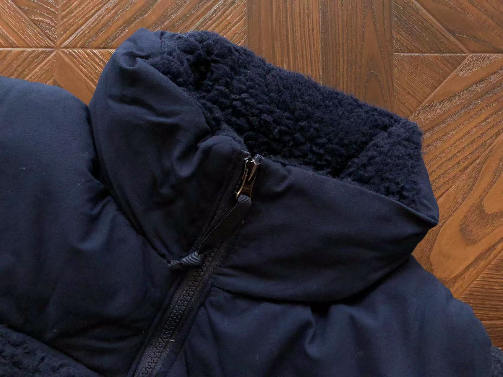 The North Face Nuptse Sherpa Winter Jacket Dark Blue