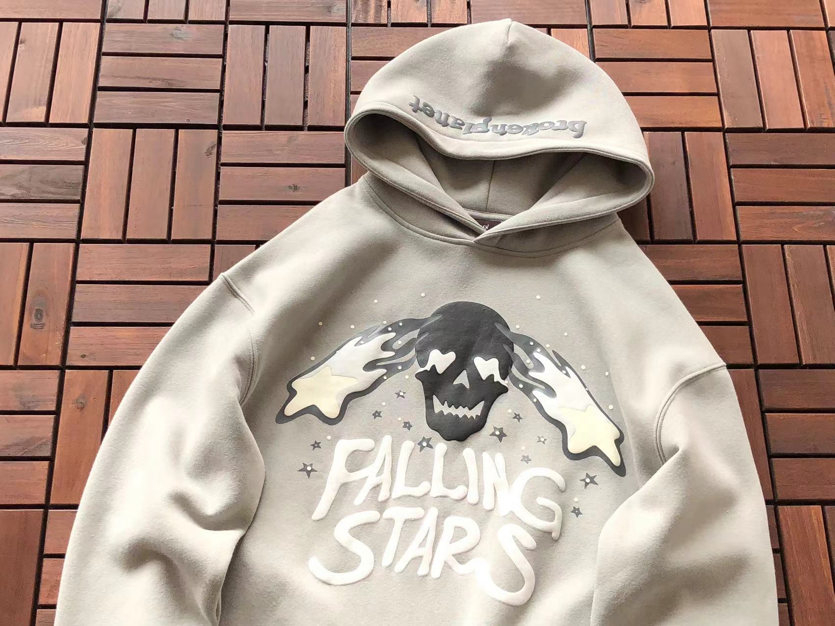 Broken Planet Hoodie "falling stars"