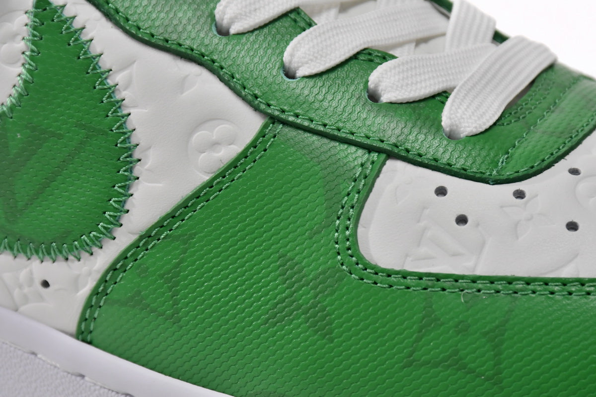 Louis Vuitton Nike Air Force 1 By Virgil Abloh White Green