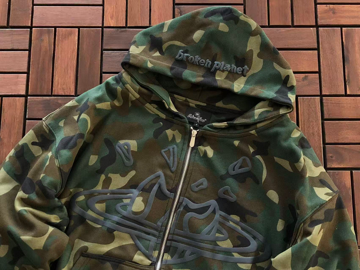 Broken Planet Hoodie Zip Up